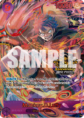 Carte One Piece Monkey D. Luffy OP09-119 SEC UNNUMBERED PROMOS