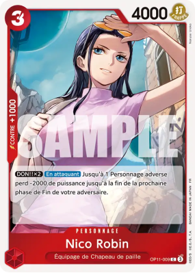 Carte One Piece Nico Robin OP11-009 C PROMOS A FIST OF DIVINE SPEED