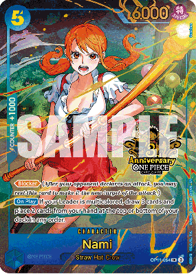 Carte One Piece Nami OP11-054 SR UNNUMBERED PROMOS