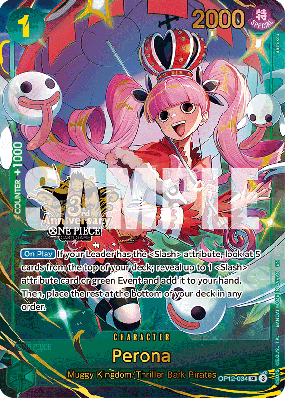 Carte One Piece Perona OP12-034 SR UNNUMBERED PROMOS