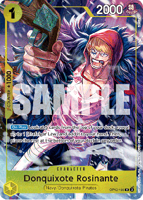 Carte One Piece Donquixote Rosinante OP12-108 R UNNUMBERED PROMOS