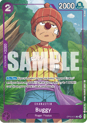 Carte One Piece Buggy OP13-072 R PREMIUM BANDAI PRODUCTS