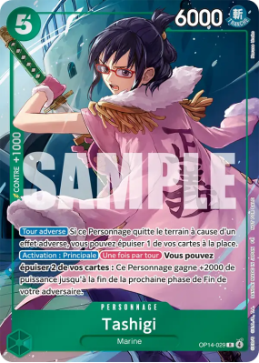 Carte One Piece Tashigi OP14-029 R UNNUMBERED PROMOS