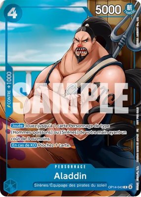 Carte One Piece Aladdin OP14-043 R UNNUMBERED PROMOS