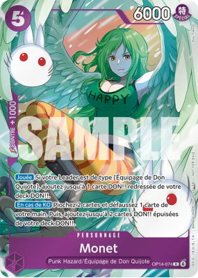 Carte One Piece Monet OP14-074 R UNNUMBERED PROMOS