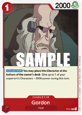 Carte One Piece Gordon P-013 P PROMOS
