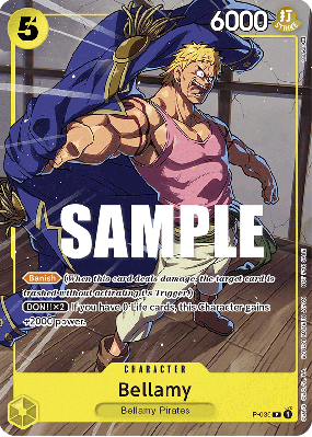 Carte One Piece Bellamy P-039 P PROMOS