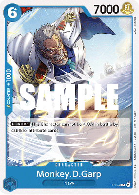 Carte One Piece Monkey D. Garp P-054 P PROMOS