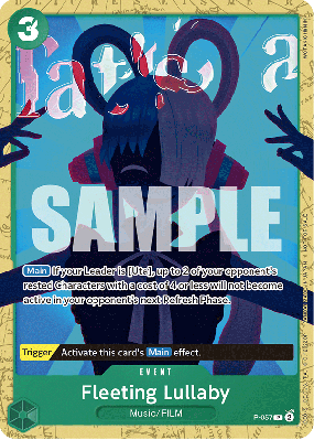 Carte One Piece Fleeting Lullaby P-057 P PROMOS