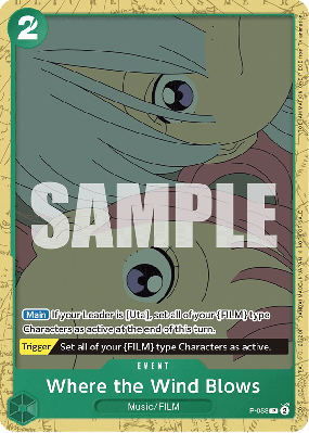 Carte One Piece Where the Wind Blows P-058 P PROMOS