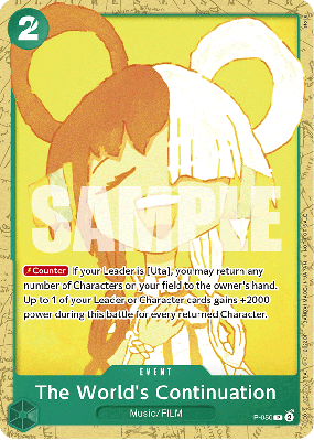 Carte One Piece The World's Continuation P-059 P PROMOS
