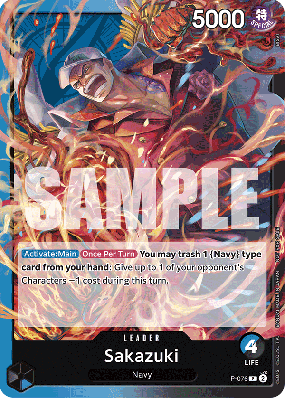 Carte One Piece Sakazuki P-076 P PROMOS