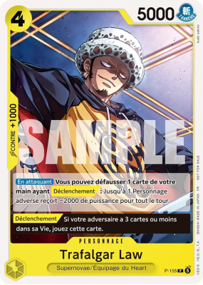 Carte One Piece Trafalgar Law P-155 P PROMOS