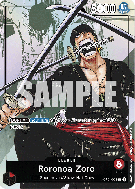 Carte One Piece Roronoa Zoro OP01-001 L PREMIUM BANDAI PRODUCTS
