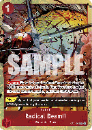 Carte One Piece Radical Beam!! OP01-029 UC UNNUMBERED PROMOS