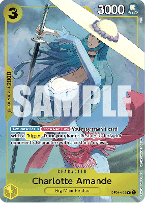 Carte One Piece Charlotte Amande OP04-105 R UNNUMBERED PROMOS