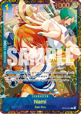 Carte One Piece Nami OP09-050 R SPECIAL TOURNAMENT PROMOS