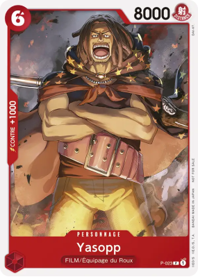 Carte One Piece Yasopp P-023 P PROMOS