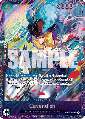 Carte One Piece Cavendish EB01-012 SR PROMO