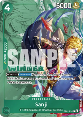Carte One Piece Sanji EB01-014 R PROMO 2