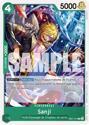 Carte One Piece Sanji EB01-014 R PROMO 1