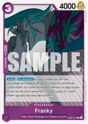 Carte One Piece Franky EB02-037 R PROMO