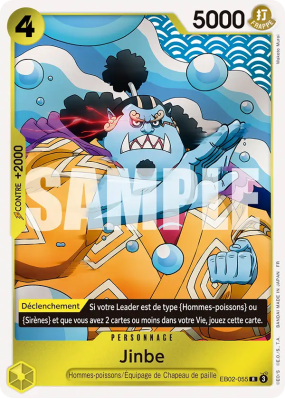 Carte One Piece Jinbe EB02-055 R PROMO 1