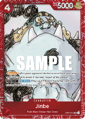 Carte One Piece Jinbe OP01-014 UC PROMO 1