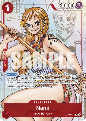 Carte One Piece Nami OP01-016 R PROMO 1
