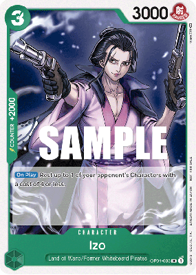 Carte One Piece Izo OP01-033 UC PROMO 1