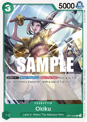 Carte One Piece Okiku OP01-035 R PROMO 1