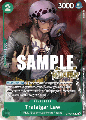 Carte One Piece Trafalgar Law OP02-035 C PROMO