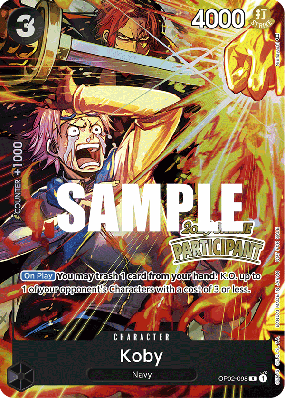 Carte One Piece Koby OP02-098 R PROMO 1
