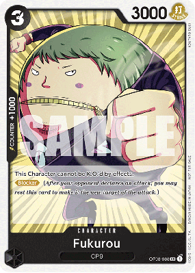 Carte One Piece Fukurou OP03-088 UC PROMO 1