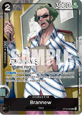 Carte One Piece Brannew OP03-089 R PROMO