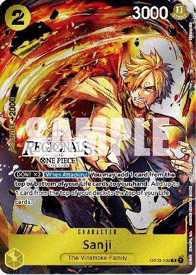 Carte One Piece Sanji OP03-102 R PROMO 1