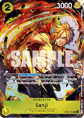 Carte One Piece Sanji OP03-102 R PROMO 2