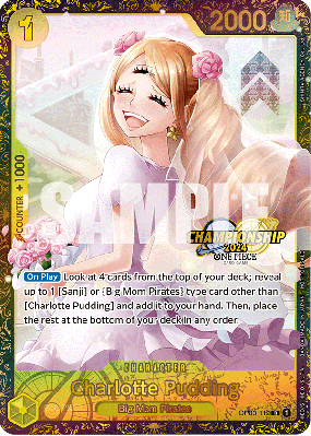 Carte One Piece Charlotte Pudding OP03-112 R PROMO 1