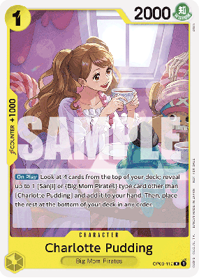 Carte One Piece Charlotte Pudding OP03-112 R PROMO 2