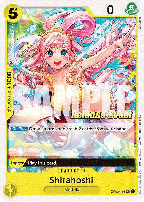 Carte One Piece Shirahoshi OP03-116 UC PROMO 3