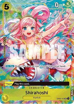 Carte One Piece Shirahoshi OP03-116 UC PROMO 4