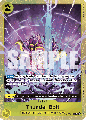 Carte One Piece Thunder Bolt OP03-121 C PROMO