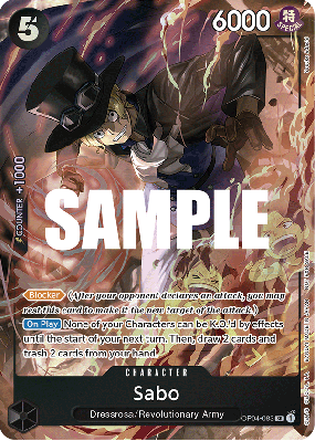 Carte One Piece Sabo OP04-083 SR PROMO 1