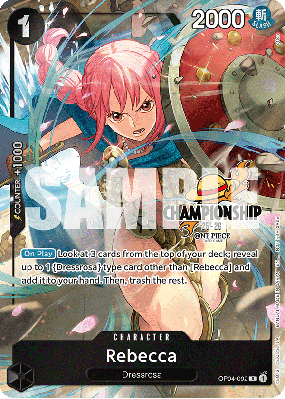 Carte One Piece Rebecca OP04-092 R PROMO 3