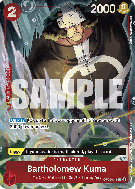 Carte One Piece Bartholomew Kuma OP05-011 C PROMO