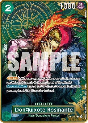 Carte One Piece Donquixote Rosinante OP05-030 R PROMO
