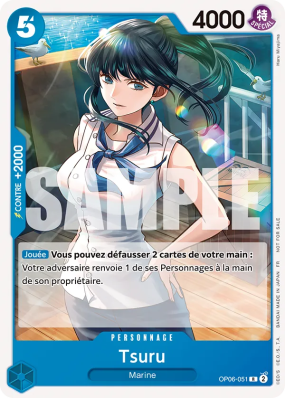Carte One Piece Tsuru OP06-051 R PROMO 1