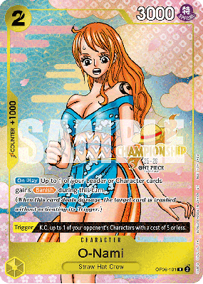 Carte One Piece O-Nami OP06-101 R PROMO 2