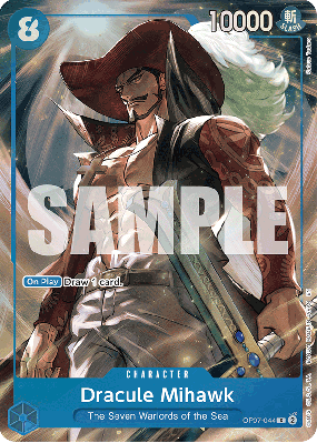 Carte One Piece Dracule Mihawk OP07-044 C PROMO