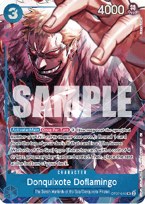 Carte One Piece Donquixote Doflamingo OP07-048 UC PROMO